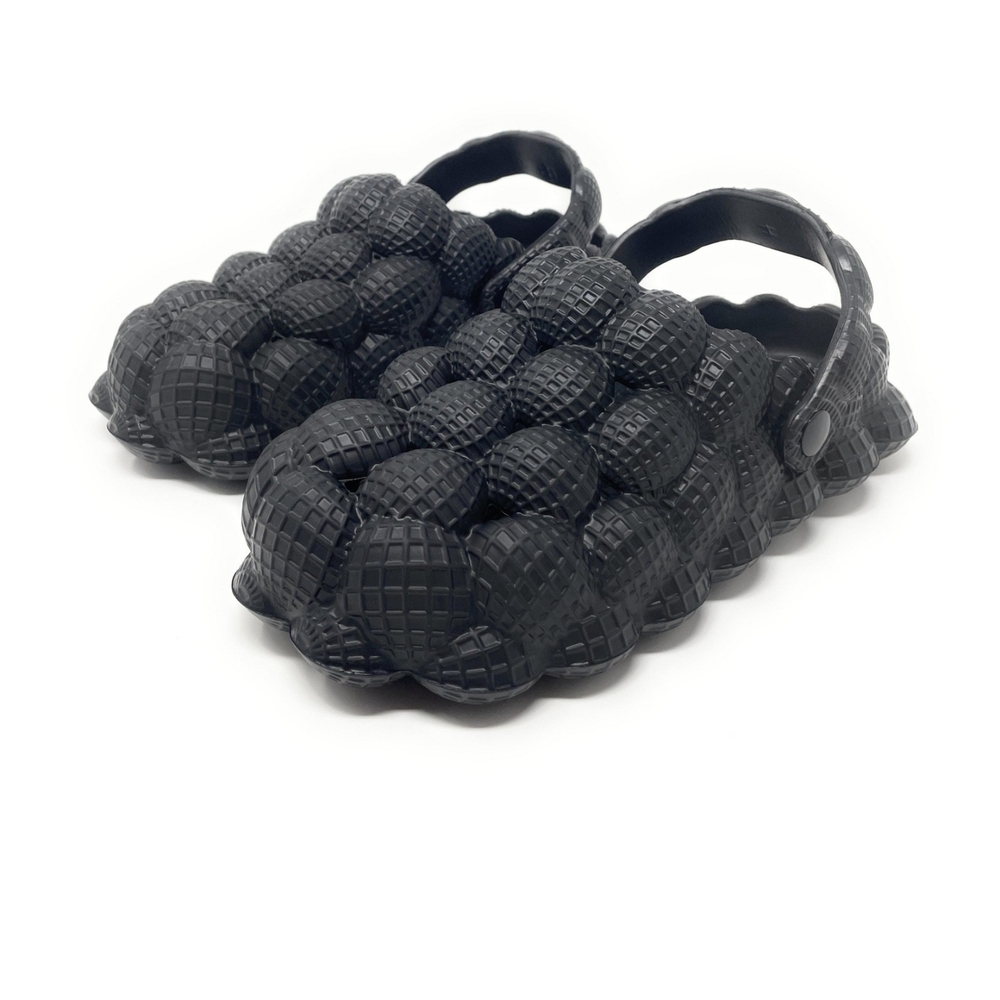 Womens Clogs Breathable LightWeight Slip on Comfort Garden Shoes Bubble Black